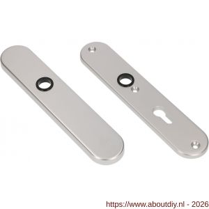 Ami VHB 250/50/1 veiligheidslangschild SKG*** ovaal VHB 250/50/1 buiten blind F1 en binnen profielcilinder PC 55 deurdikte 38-42 mm - A10900908 - afbeelding 1