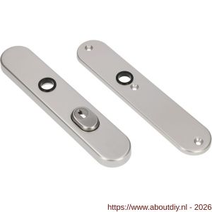 Ami VHB 250/15 KT veiligheidslangschild SKG*** kerntrekbeveiliging ovaal VHB 250/50/15 buiten kerntrek KT 55 en binnen blind F1 deurdikte 38-42 mm - A10901468 - afbeelding 1