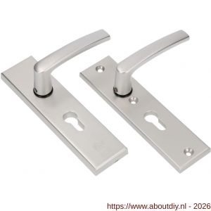 Ami VHB 193/50 veiligheidskortschild SKG*** VHB 193/50 buiten en binnen profielcilinder PC 55 met deurkruk 332 F1 deurdikte 38-42 mm - A10901346 - afbeelding 1