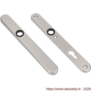 Ami VHB 257/32/2 veiligheidssmalschild SKG** ovaal VHB 257/32/2 buiten blind en binnen profielcilinder PC 72 F1 deurdikte 53-57 mm - A10901572 - afbeelding 1