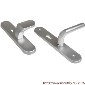 Ami VHB 250/50/1-145 senioren veiligheidsvoordeur-knoplangschildgarnituur SKG** ovaal omkeer VHB 250/50/1 profielcilinder PC 72 omkeer Varo knop 145 en zonder deurkruk F1 deurdikte 38-42 mm 2G - A10900859 - afbeelding 1