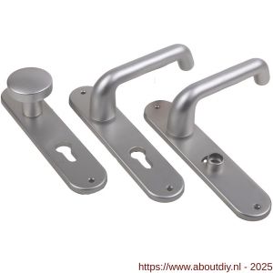 Ami 200/1/7-386 kruk-kruk garnituur deurkruk 386 Rota langschild 200/1/7 blind Irox Archi Design - A10900106 - afbeelding 1