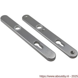 Ami VHB 257/32/2 veiligheidssmalschild SKG** Archi Design ovaal VHB 257/32/2 buiten en binnen blind Irox deurdikte 53-57 mm - A10901605 - afbeelding 1