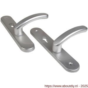 Ami VHB 250/50/1-378 senioren veiligheids Rotaveer kruk-kruk langschildgarnituur SKG** Archi Design ovaal omkeer VHB deurkruk 378 Rota 250/50/1 profielcilinder PC 72 omkeer Irox deurdikte 38-42 mm - A10900881 - afbeelding 1
