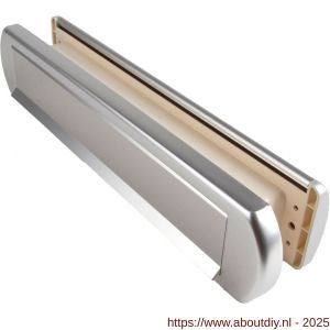Ami EP 975 briefplaat-tochtklep met schacht aluminium wit RAL 9010 deurdikte 53-57 mm Climate Comfort - A10900032 - afbeelding 1
