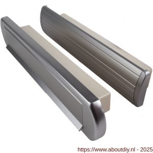 Ami EP 975/1 briefplaat-tochtklep met schacht aluminium Archi Design Irox deurdikte 53-57 mm Climate Comfort - A10900040 - afbeelding 1