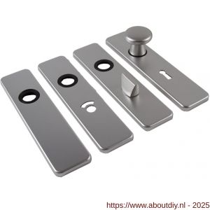 Ami 185/44 Klik knopkortschild aluminium knop 160/40 vast kortschild 185/44 Klik blind F1 - A10900736 - afbeelding 1