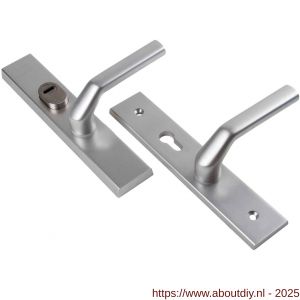 Ami VHB 251/15-379 KT senioren veiligheids Rotaveer kruk-kruk langschildgarnituur SKG*** kerntrekbeveiliging omkeer VHB deurkruk 379 Rota 251/50/15 KT 72 omkeer profielcilinder PC 72 omkeer F1 deurdikte 38-42 mm - A10901242 - afbeelding 1