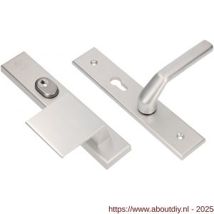 Ami VHB 251/15-90/80-379 KT senioren veiligheids Rotaveer duwer-kruk langschildgarnituur SKG*** kerntrekbeveiliging omkeer VHB 251/50/15 KT 72 omkeer deurduwer 90/80 rechts en deurkruk 379 Rota F1 deurdikte 38-42 mm - A10901153 - afbeelding 1