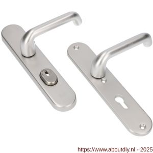 Ami VHB 250/15-386 KT veiligheids Rotaveer kruk-kruk langschildgarnituur SKG*** kerntrekbeveiliging ovaal VHB 386 Rota 250/50/15 KT 55 en profielcilinder PC 55 F1 deurdikte 38-42 mm - A10901206 - afbeelding 1