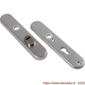 Ami VHB 250/15 KT veiligheidslangschild SKG*** kerntrekbeveiliging Archi Design ovaal VHB 250/15 buiten kerntrek KT 55 binnen profielcilinder PC 55 Irox deurdikte 38-42 mm - A10901476 - afbeelding 1