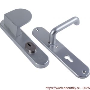 Ami VHB 250/15-90/83 KT veiligheids duwer-kruk langschildgarnituur SKG*** kerntrekbeveiliging Archi Design ovaal VHB 250/50/1 KT 55 deurduwer 90/83 rechts en zonder deurkruk Irox deurdikte 38-42 mm - A10901111 - afbeelding 1