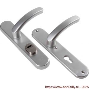 Ami VHB 250/15-378 KT veiligheids Rotaveer kruk-kruk langschildgarnituur SKG*** kerntrekbeveiliging Archi Design VHB 378 Rota 250/15 KT 55 en profielcilinder PC 55 Irox deurdikte 38-42 mm - A10901194 - afbeelding 1