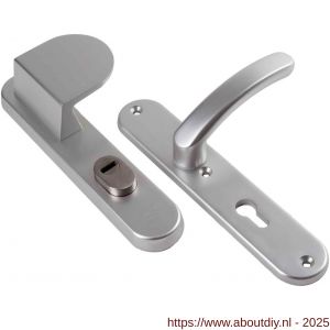 Ami VHB 250/15-90/83-378 KT veiligheids Rotaveer duwer-kruk langschildgarnituur SKG*** kerntrekbeveiliging Archi Design VHB 250/15 KT 55 deurduwer 90/83 rechts en deurkruk 378 Rota Irox deurdikte 38-42 mm - A10901087 - afbeelding 1