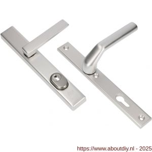 Ami VHB 251/37-353 KT veiligheids Rotaveer kruk-kruk smalschildgarnituur SKG*** kerntrekbeveiliging VHB 251/37 KT 72 en deurkruk 353 vastdraaibaar F1 en deurkruk 379 Rota 251/32 profielcilinder PC 72 deurdikte 53-57 mm - A10901617 - afbeelding 1