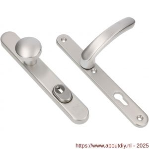 Ami VHB 257/37/2-169/50 KT veiligheids Rotaveer knop-kruk smalschildgarnituur SKG*** kerntrekbeveiliging ovaal VHB 257/37/2 KT 72 knop 169/50 F1 en deurkruk 378 Rota 257/32/2 profielcilinder PC 72 deurdikte 53-57 mm - A10901638 - afbeelding 1