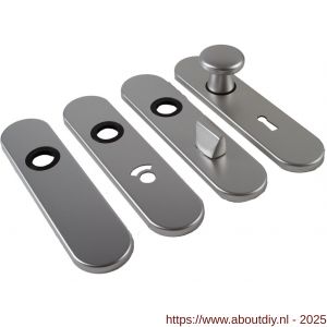 Ami 177/1 Klik kortschild aluminium geheel blind F1 - A10900524 - afbeelding 1