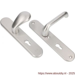 Ami VHB 250/15-173-386 KT veiligheids Rotaveer kruk-kruk langschildgarnituur SKG*** kerntrekbeveiliging VHB 173/386 Rota 250/50/1 buiten en binnen profielcilinder PC 72 F1 deurdikte 38-42 mm - A10901314 - afbeelding 1