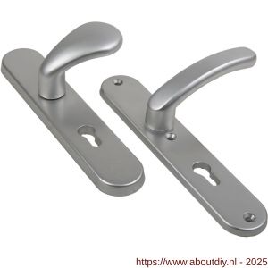 Ami VHB 250/50/1-173-378 veiligheids Rotaveer knop-kruk langschildgarnituur SKG*** ovaal VHB Varo knop 173 250/50/1 buiten en binnen profielcilinder PC 72 en deurkruk 378 Rota Irox deurdikte 38-42 mm - A10901291 - afbeelding 1
