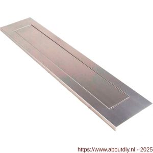 Ami DL binnendraaiende briefplaat met veer aluminium F2 deurdikte 38-42 mm - A10900055 - afbeelding 1