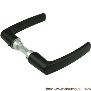 Ami 332 deurkruk aluminium deurdikte 38-42 mm zwart RAL 9005 structuur finish - A10900328 - afbeelding 1