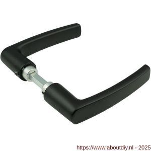 Ami 332/125 deurkruk aluminium deurdikte 38-42 mm zwart RAL 9005 structuur finish - A10900336 - afbeelding 1