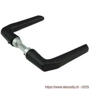 Ami 354 deurkruk aluminium deurdikte 38-42 mm zwart RAL 9005 structuur finish - A10900352 - afbeelding 1