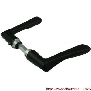 Ami 336 deurkruk aluminium deurdikte 38-42 mm zwart RAL 9005 structuur finish - A10900342 - afbeelding 1