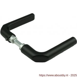Ami 369 deurkruk aluminium deurdikte 38-42 mm zwart RAL 9005 structuur finish - A10900389 - afbeelding 1