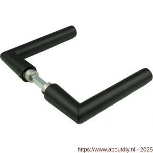 Ami 374 deurkruk aluminium deurdikte 38-42 mm zwart RAL 9005 structuur finish - A10900392 - afbeelding 1