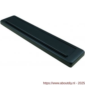 Ami EP 960 briefplaat met veer aluminium deurdikte 38-42 mm zwart RAL 9005 structuur finish Climate Comfort - A10900066 - afbeelding 1