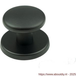 Ami 160/60 voordeurknop aluminium zwart RAL 9005 structuur finish - A10900273 - afbeelding 1