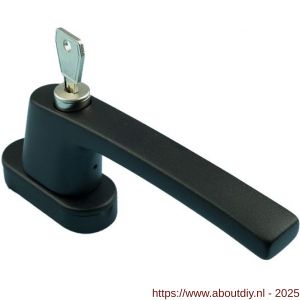 Ami VHB 822 draai-kiep raamgreep aluminium SKG** 7x32 mm compleet ovaal zwart - A10901711 - afbeelding 1