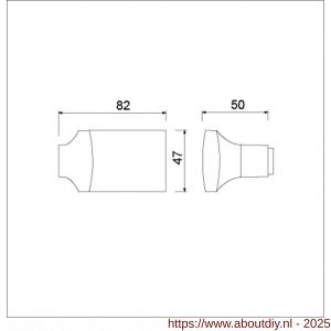 Ami 144 deurknop aluminium Varo F1 - A10900265 - afbeelding 4