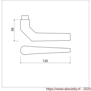 Ami 357 deurkruk aluminium deurdikte 68-72 mm F1 - A10900364 - afbeelding 2