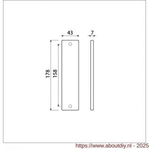 Ami 178/43 kortschild aluminium geheel blind F1 - A10900543 - afbeelding 2