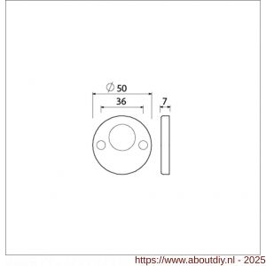 Ami 3 RH cilinderrozet aluminium rond RC F1 - A10900453 - afbeelding 2