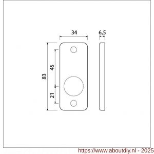 Ami 4 RH krukrozet aluminium rechthoek krukgat F2 - A10900472 - afbeelding 2