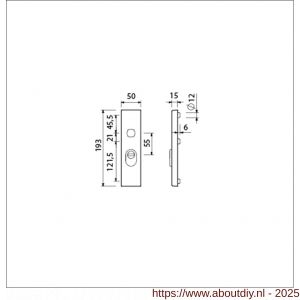 Ami VHB 193/15 KT veiligheidskortschild SKG*** kerntrekbeveiliging buitenkortschild 193/15 KT 55 F1 - A10901379 - afbeelding 2