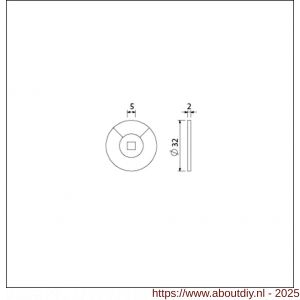 Ami indicatieplaatje kunststof rood-wit 5 mm vlak stiftontsluiting 1/4 rood verpakt per 5 stuks - A10900218 - afbeelding 2
