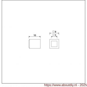 Ami verloopbus nylon 5/8 mm verpakt per 5 stuks - A10900228 - afbeelding 2