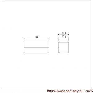 Ami verloopbus galvaniseerd 8/9 mm verpakt per 5 stuks - A10900230 - afbeelding 2