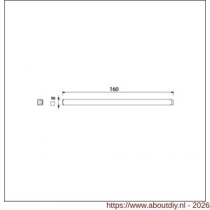 Ami deurkruk Quickstift 8x160 mm - A10900256 - afbeelding 2