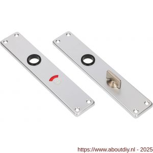 Ami 212/41 RH langschild aluminium rondhoek toilet- en badkamersluiting WC 8/72 mm F2 - A10900656 - afbeelding 3