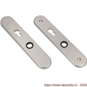 Ami VHB 250/50/1 senioren veiligheidslangschild SKG** Archi Design ovaal omkeer VHB 250/50/1 buiten en binnen profielcilinder PC 72 omkeer Irox deurdikte 38-42 mm - A10901383 - afbeelding 3