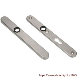 Ami VHB 257/32/2 veiligheidssmalschild SKG** Archi Design ovaal VHB 257/32/2 buiten blind binnen profielcilinder PC 92 Irox deurdikte 53-57 mm - A10901609 - afbeelding 3