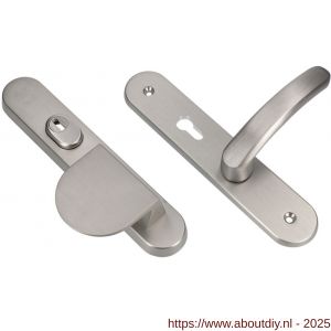 Ami VHB 250/15-90/83-378 KT senioren veiligheids Rotaveer duwer-kruk langschildgarnituur SKG*** kerntrekbeveiliging omkeer Archi Design VHB 250/15 KT 72 omkeer deurduwer 90/83 links en deurkruk 378 Rota Irox 2 GTS deursikte - A10901103 - afbeelding 3