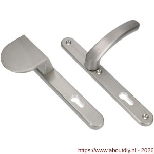 Ami VHB 257/32/2-90/83-378 veiligheids Rotaveer duwer-kruk smalschildgarnituur SKG** Archi Design ovaal VHB 257/32/2 deurduwer 90/83 profielcilinder PC 72 links en deurkruk 378 Rota Irox deurdikte 53-57 mm - A10900843 - afbeelding 3