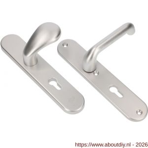 Ami VHB 250/50/1-173-386 veiligheids Rotaveer knop-kruk langschildgarnituur SKG*** ovaal VHB knop 173 250/50/1 buiten en binnen profielcilinder PC 92 deurkruk 386 Rota F1 deurdikte 38-42 mm - A10901296 - afbeelding 3