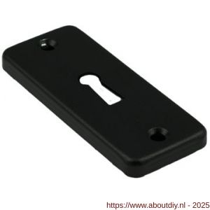 Ami 4 RH sleutelrozet aluminium rechthoek sleutelgat SLG zwart - A10900485 - afbeelding 3